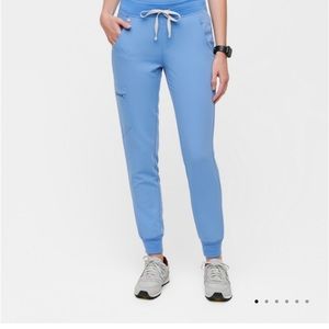 Figs Zamora Jogger Scrub Pants in Ceil Blue